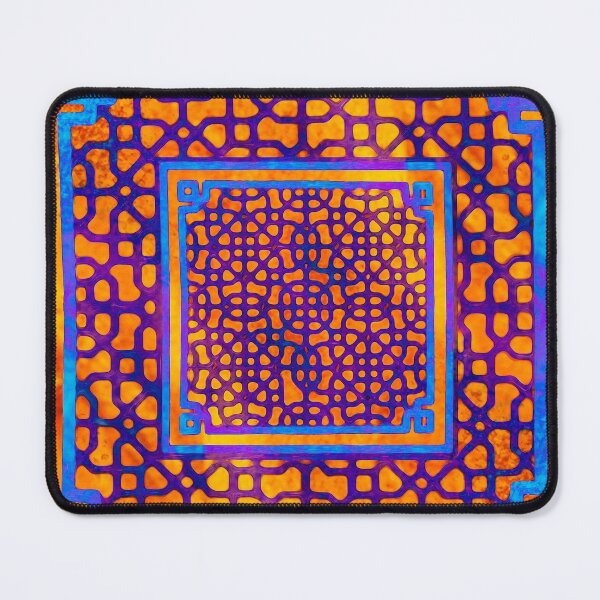 Item preview, Plaque 28 blue & amp; orange designed and sold by extramuros-cf.