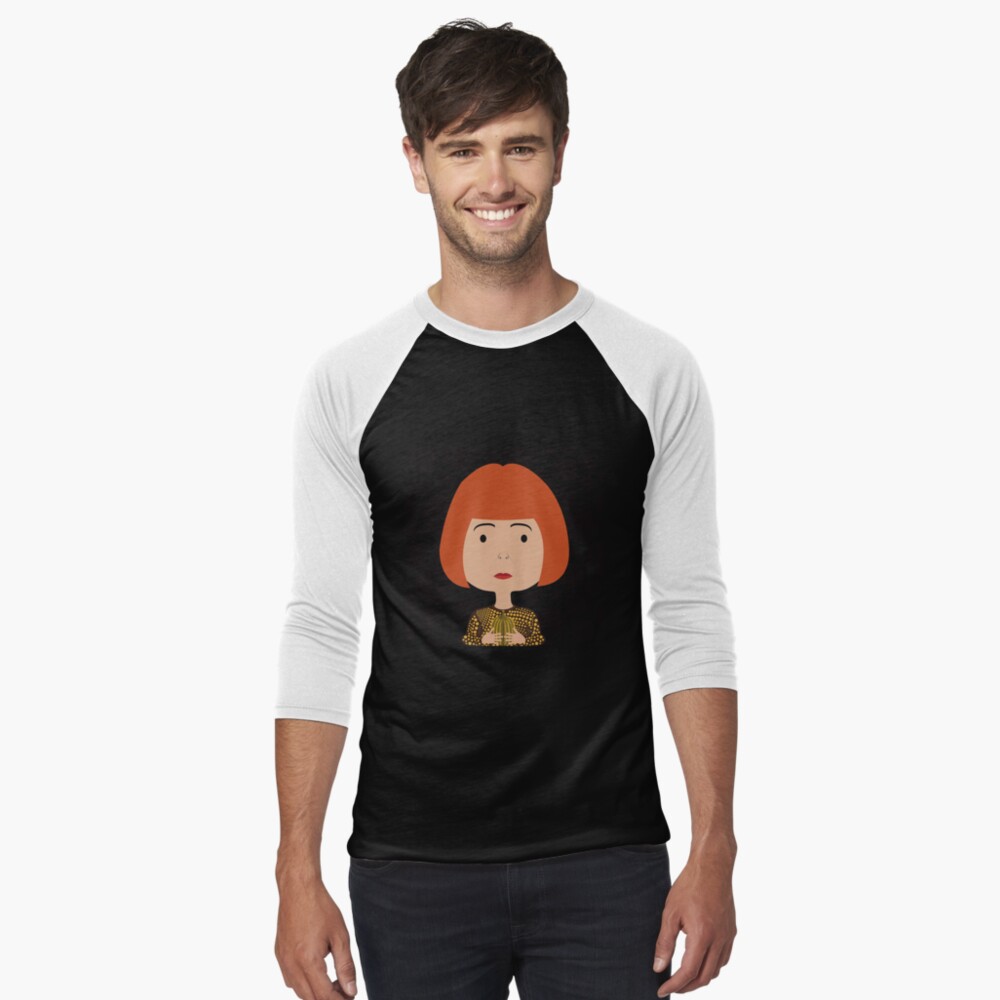 Vista previa del artículo con la obra «Camiseta ¾ estilo béisbol», diseñado y vendido por creotumundo.