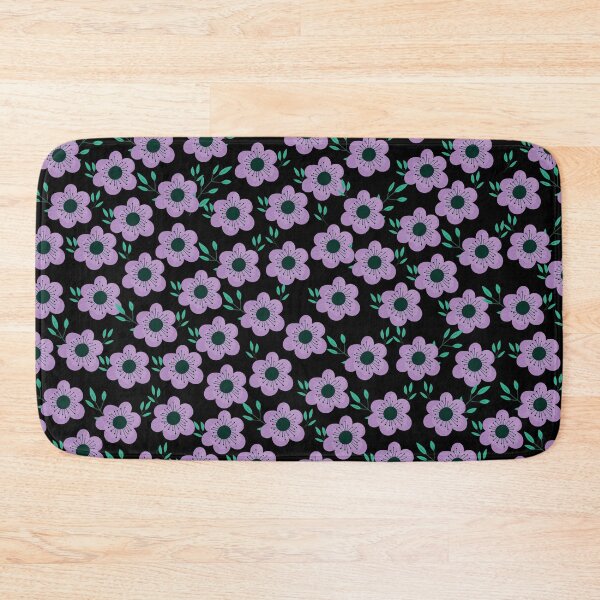 Item preview, purple color flora pattern designed and sold by SanDaDesignSL.