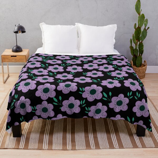 Item preview, purple color flora pattern designed and sold by SanDaDesignSL.