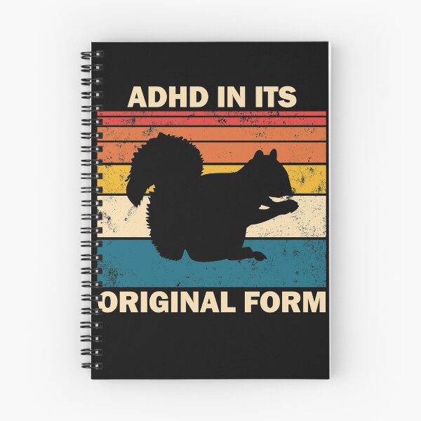 Item preview, ADHD In Its Original Form Funny Squirrel Retro Squirrel Gear designed and sold by DynamicDesign.