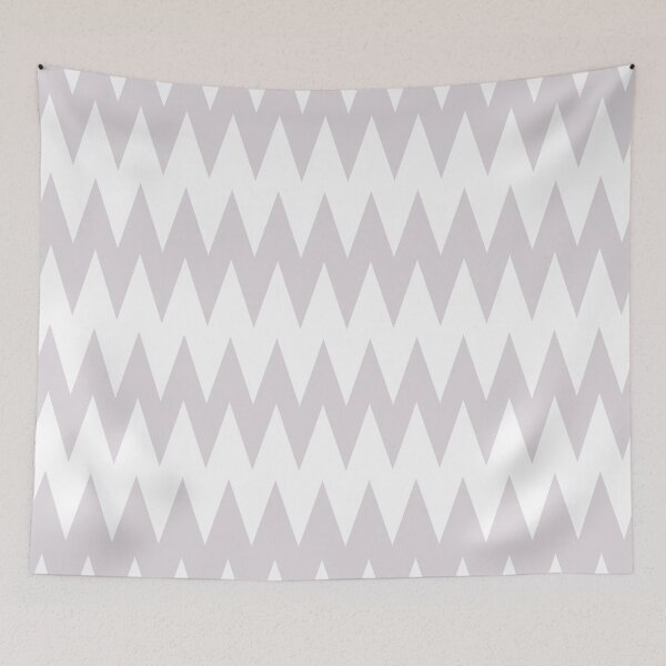 Aperçu de l'œuvre Pale Purple and White Zig Zag Stripe Pattern Pairs Sherwin Williams 2022 Popular Color Lite Lavender SW 6554 créée et vendue par ColorOfTheYears.
