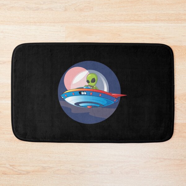 Item preview, GREEN ALIEN IN UFO SPACE designed and sold by MurphyDady.