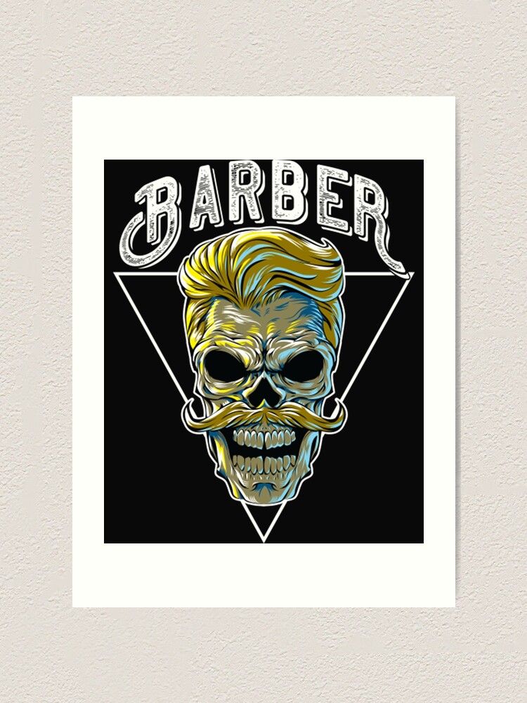 Barber Skull Head Vector Stock Vector (Royalty Free) 710727421 |  Shutterstock