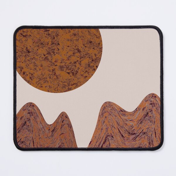 Item preview, Abstract mountains, landscape with moon designed and sold by Nadezda Kravcenko.