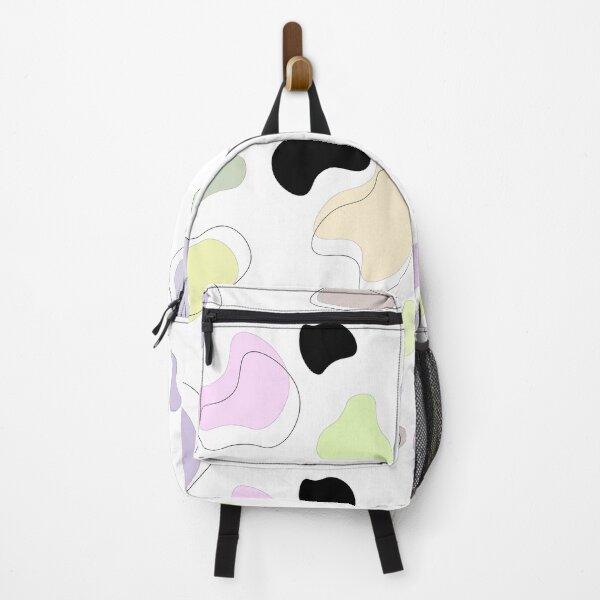 Item preview, pastel multicolor cowprint with black lining designed and sold by eshemahsher.