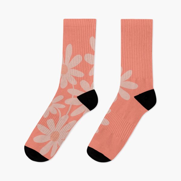 Item preview, Retro flowers pastel orange designed and sold by Nadezda Kravcenko.