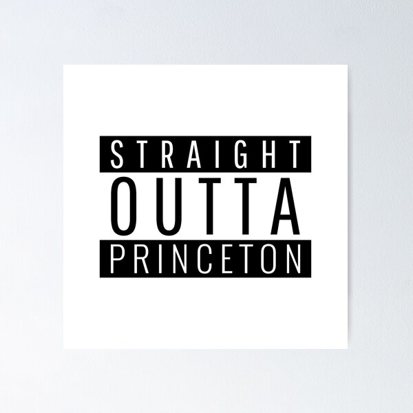 Straight Outta Princeton New Jersey City Map Tee Straight Outta Princeton New Jersey City Map Tee
