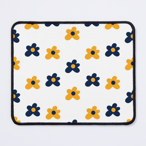 Item preview, Navy and Yellow Tyler Flowers designed and sold by bold-concepts.