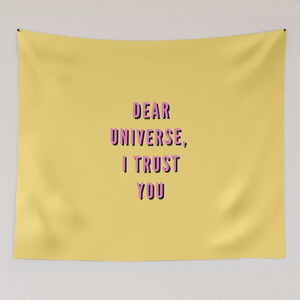 Item preview, Dear Universe I Trust You, Inspirational, Motivational, Universe, Magic, Manifest designed and sold by Magic Love Art Print.