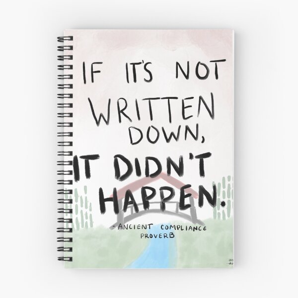 Item preview, Ancient Compliance Proverb - Write it Down! (general) designed and sold by oksanao.