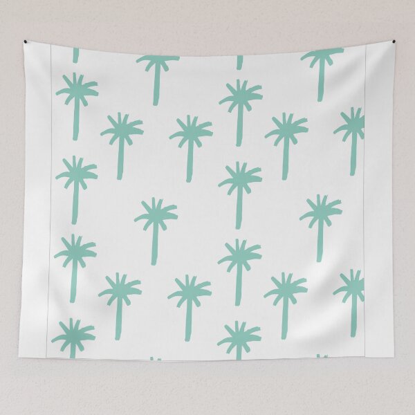 Item preview, Palm tree pattern blue designed and sold by Gabba Delgado.