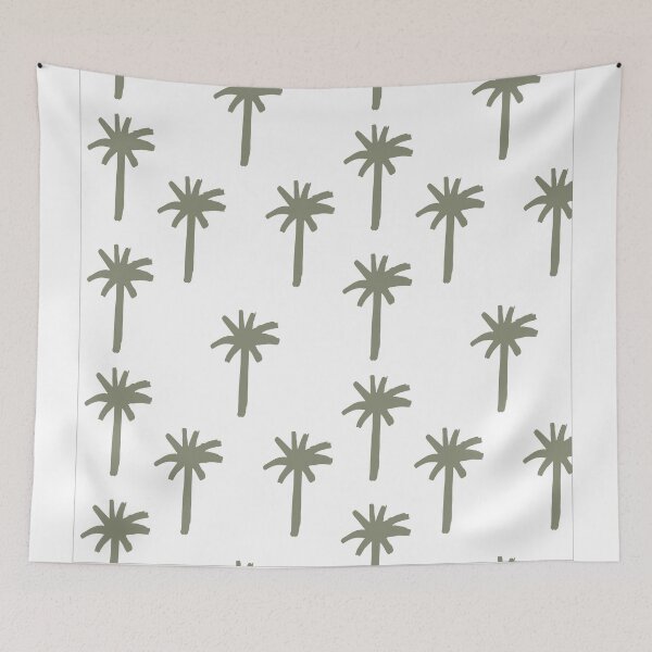 Item preview, Palm tree pattern forest green designed and sold by Gabba Delgado.