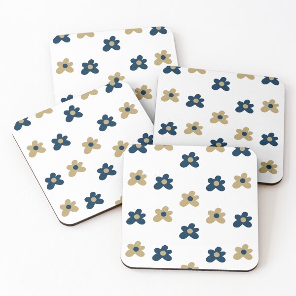 Item preview, Navy and Gold Tyler Flowers designed and sold by bold-concepts.