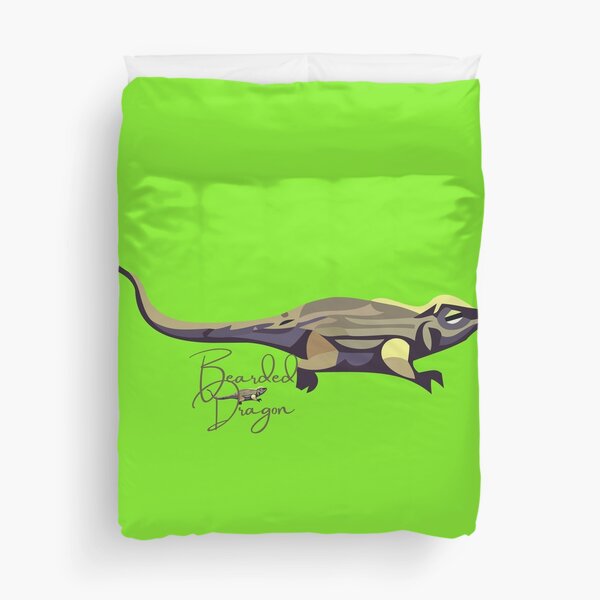 Bearded Dragon-Colorful Bearded Dragon-Bearded Dragon Lover Duvet Cover