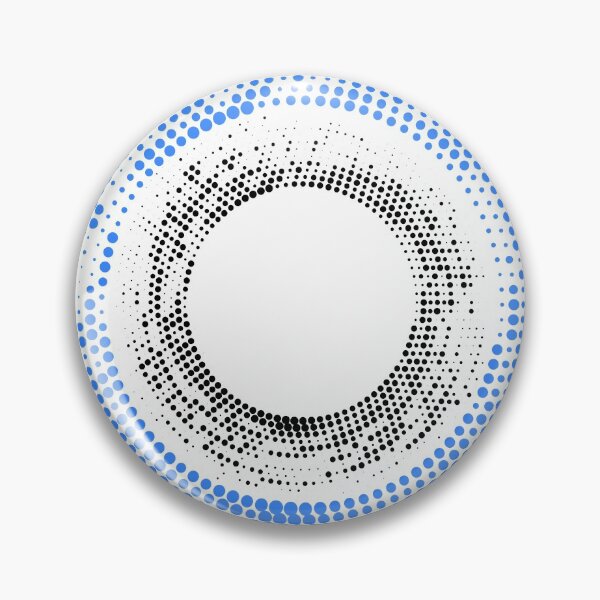 Item preview, Abstract halftone circle dot design in blue black color designed and sold by risingrocket.