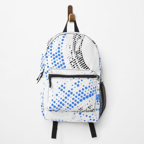 Item preview, Abstract halftone circle dot design in blue black color designed and sold by risingrocket.