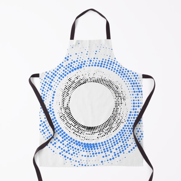 Item preview, Abstract halftone circle dot design in blue black color designed and sold by risingrocket.