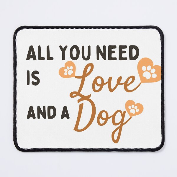 Item preview, All You Need is Love and a dog " good dog " Sticker designed and sold by zadbey.