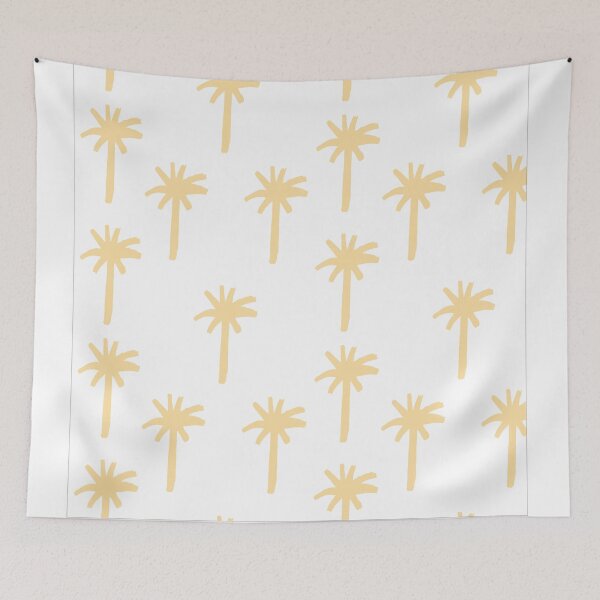 Item preview, Palm tree pattern yellow  designed and sold by Gabba Delgado.