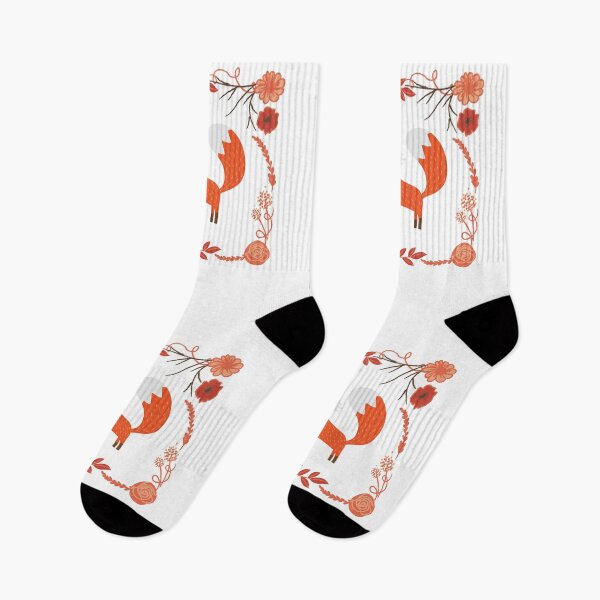 Aperçu de l'œuvre Renard mignon dans de belles fleurs créée et vendue par FreshOutTheBox.