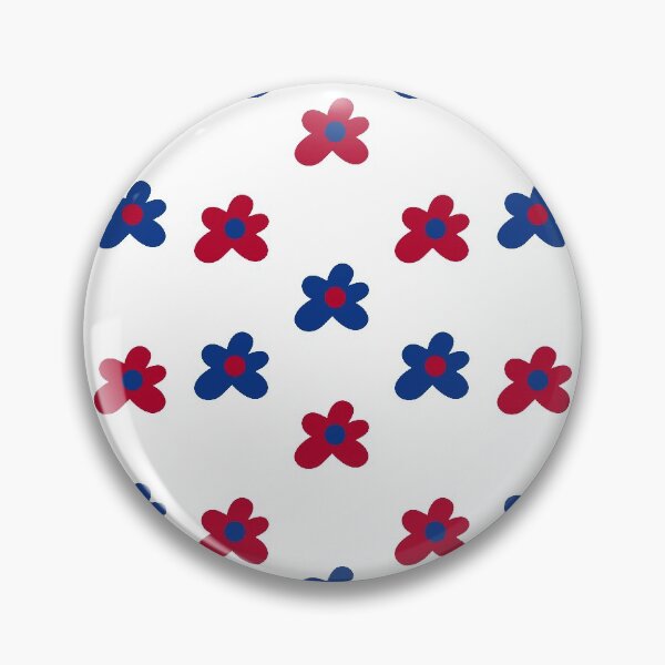 Item preview, Blue and Red Tyler Flowers designed and sold by bold-concepts.