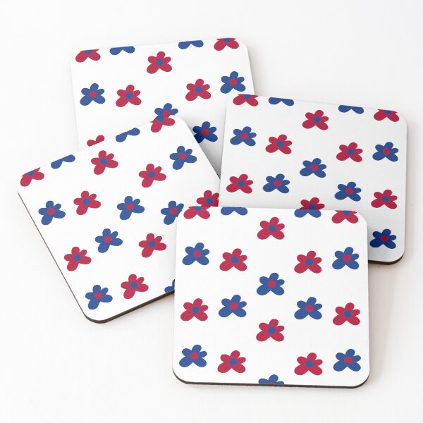 Item preview, Blue and Red Tyler Flowers designed and sold by bold-concepts.