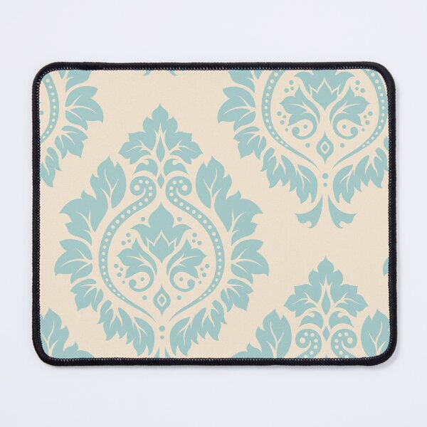 Item preview, Decorative Damask Art I Blue on Cream designed and sold by NataliePaskell.