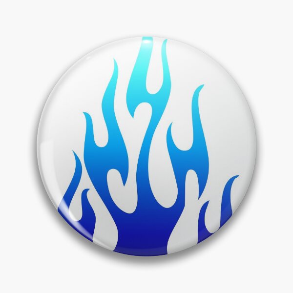 Item preview, Blue Flame Fire Tattoo designed and sold by risingrocket.