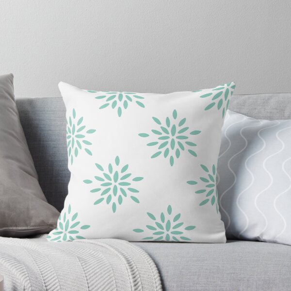 Item preview, Geometric flower blue pattern designed and sold by Gabba Delgado.