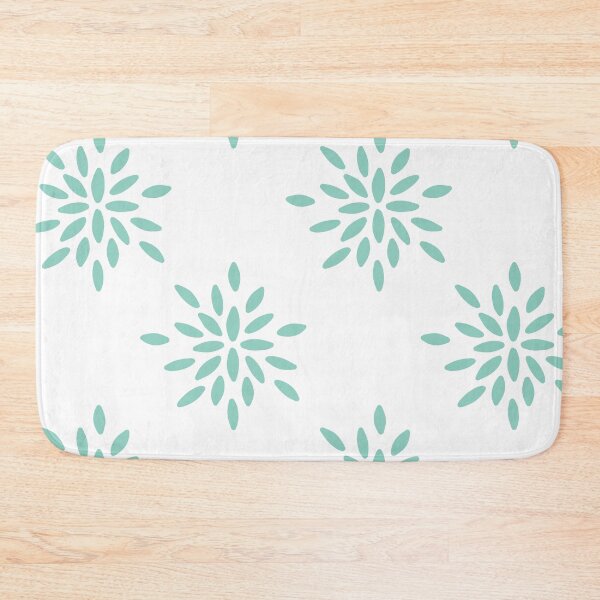 Item preview, Geometric flower blue pattern designed and sold by Gabba Delgado.