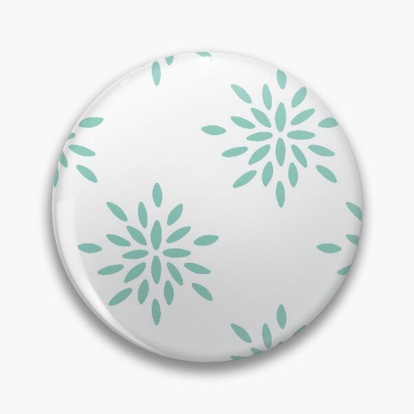 Item preview, Geometric flower blue pattern designed and sold by Gabba Delgado.