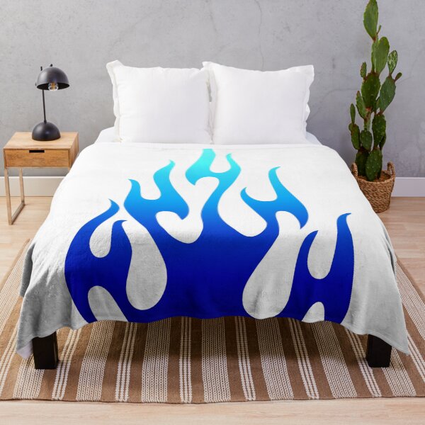 Item preview, Blue Flame Fire Tattoo designed and sold by risingrocket.