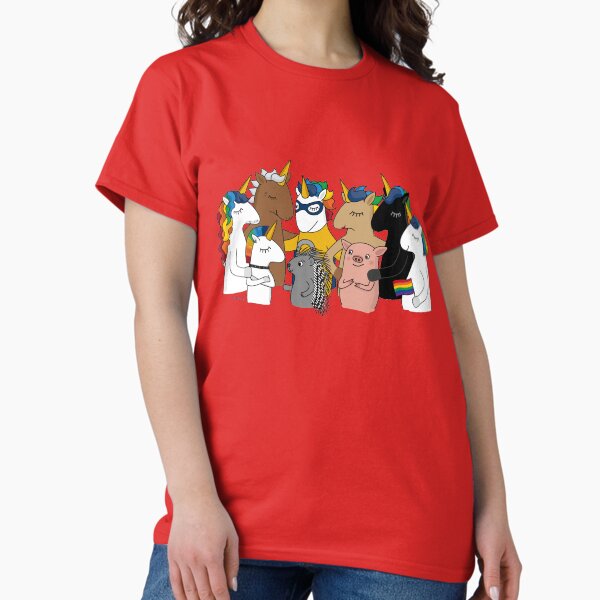 Diversity Einhörner Classic T-Shirt