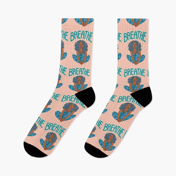 Item preview, Breathe fat yoga  body positivity, yoga pose blue designed and sold by Melanie-Palmer.