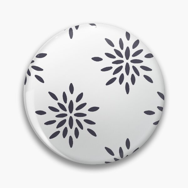 Item preview, geometric flower gray pattern designed and sold by Gabba Delgado.