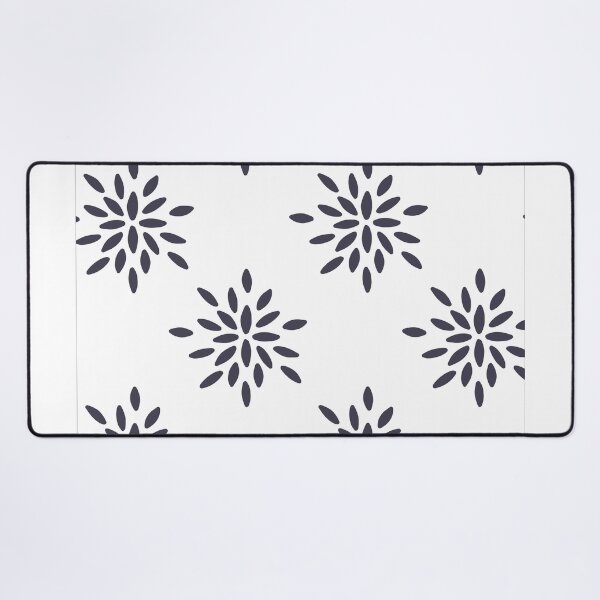 Item preview, geometric flower gray pattern designed and sold by Gabba Delgado.