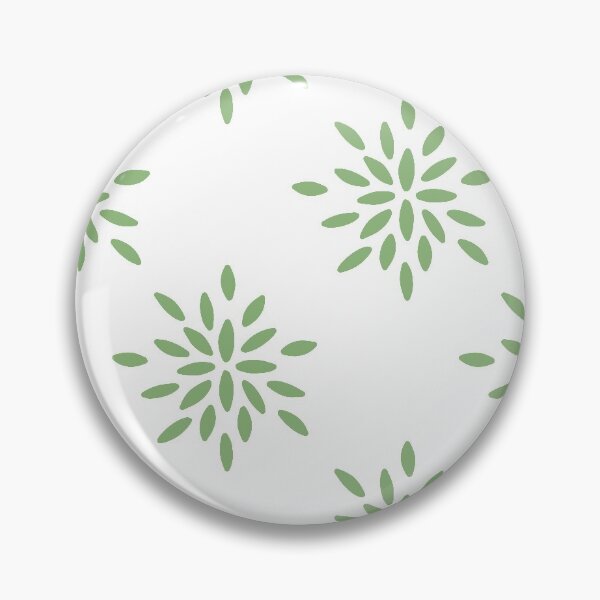 Item preview, Geometric flower pattern green designed and sold by Gabba Delgado.