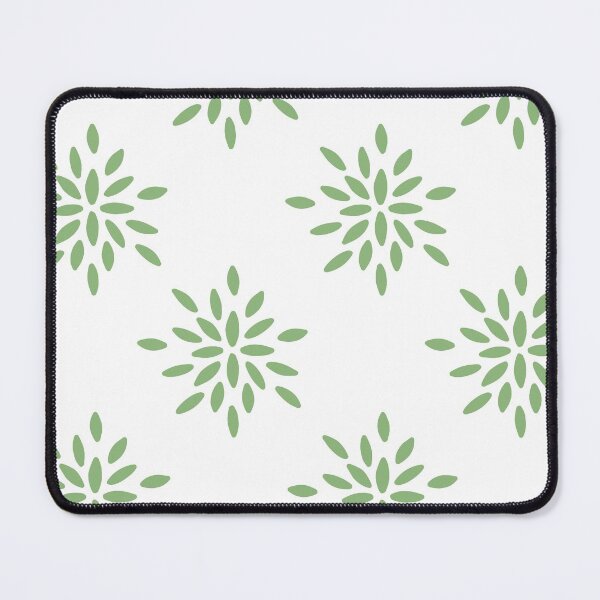 Item preview, Geometric flower pattern green designed and sold by Gabba Delgado.