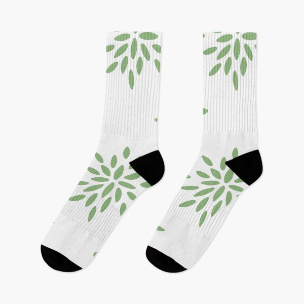 Item preview, Geometric flower pattern green designed and sold by Gabba Delgado.