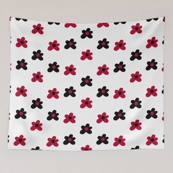 Item preview, Black and Red Tyler Flowers designed and sold by bold-concepts.