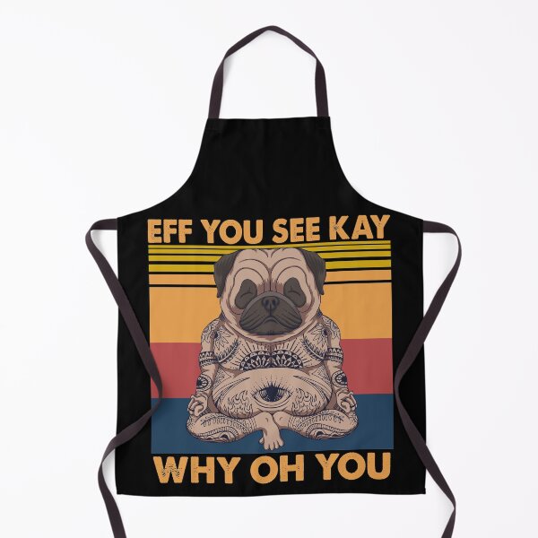 Item preview, Eff You See Kay Why Oh You Pug Retro Vintage designed and sold by Tatus Brinal.