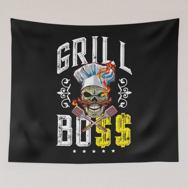 Item preview, Skull Grill Chef T-ShirtSkull Grill Boss Chef Cook Cooking Cool designed and sold by GundLamb.