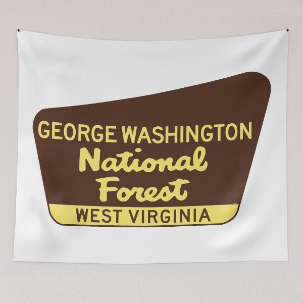 Item preview, George Washington National Forest West Virginia Laptop Luggage Bumper WV designed and sold by DESTINATIONS DECAL.