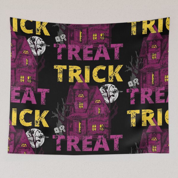 Item preview, Scary Haunted House Trick or Treat Distressed Vintage designed and sold by 133DandC.