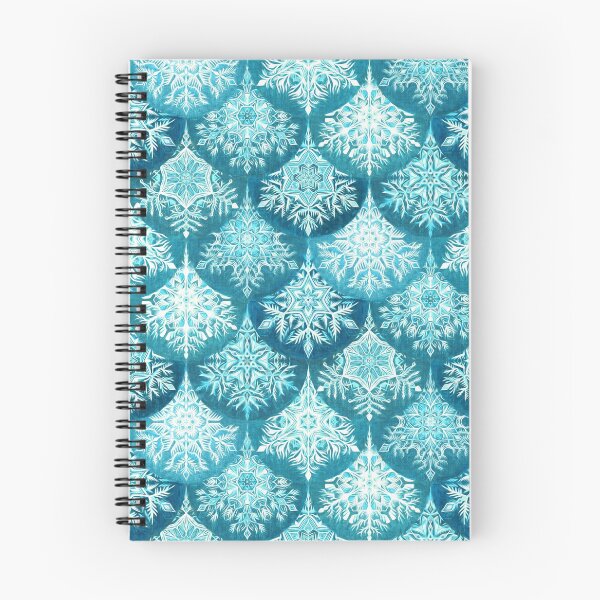 Item preview, Frozen Mermaid Snowflake Scales in Teal Blue designed and sold by micklyn.