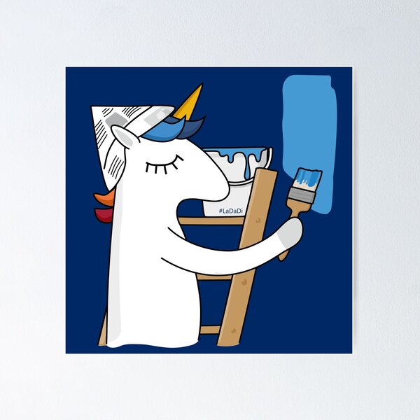 Item preview, Painter Unicorn designed and sold by LaDaDi.