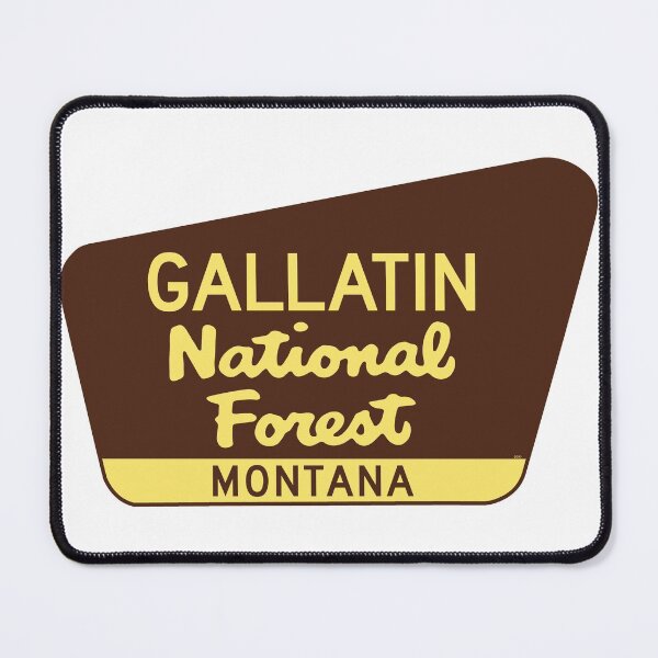 Item preview, Gallatin National Forest Montana Laptop Luggage Bumper MT designed and sold by DESTINATIONS DECAL.