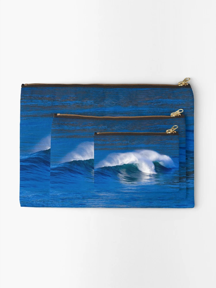 Thumbnail 2 of 4, Zipper Pouch, Blue Wave designed and sold by Randall Ingalls.