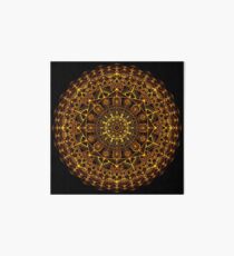 Orange and Yellow Glowing Mandala Art Board